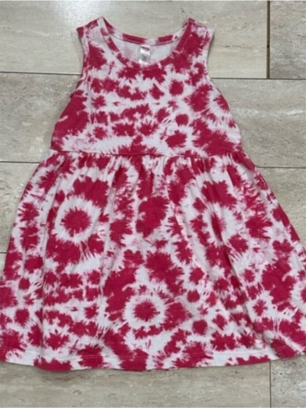 Girls Pink Tie Dye Sundress 4T